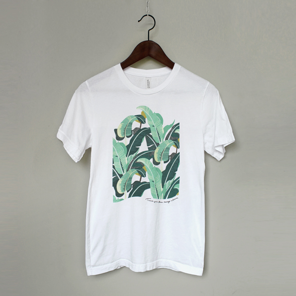 Banana Leaf/Vintage Inspired Look, Unisex T-Shirt | Asterisk Warehouse